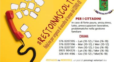 #restoinascolto – helpline per urgenze di ascolto al tempo del Covid-19
