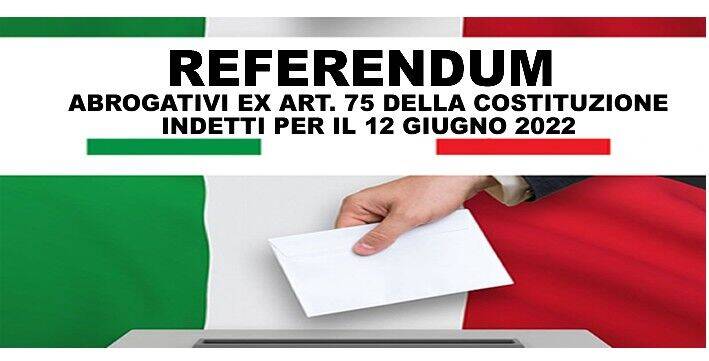 Referendum popolari del 12 giugno 2022. Convocazione dei comizi