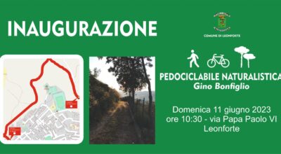 Inaugurazione del nuovo percorso pedociclabile naturalistico “Gino Bonfiglio”