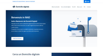 Attivazione dell’Indice Nazionale dei Domicili Digitali (INAD)